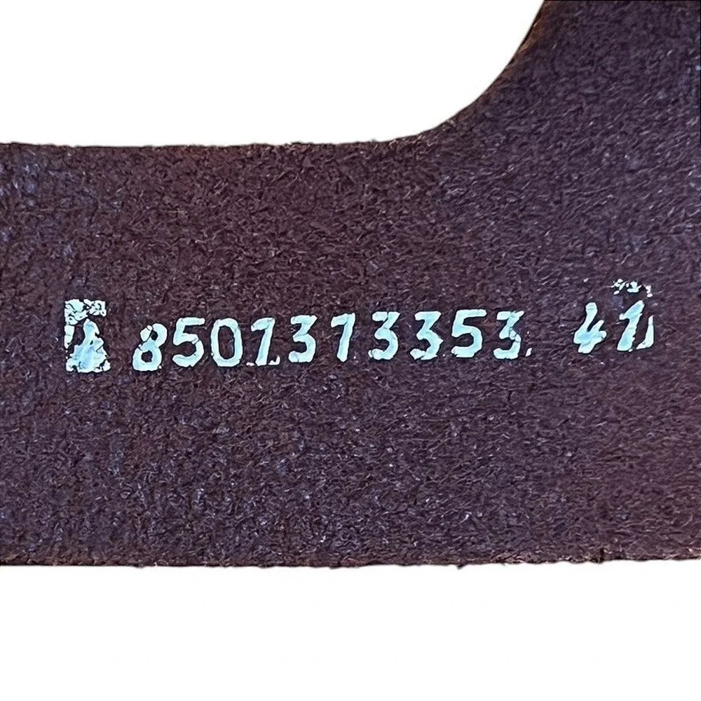 Mephisto Air-Relax Brown Leather Cork Wedge Buckle Sandals EU 41 Portugal *FLAW* - Picture 13 of 16